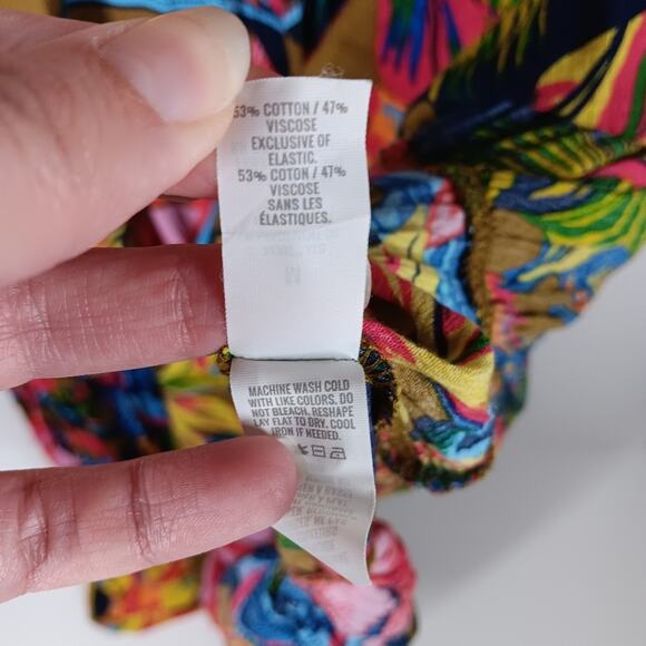 Aerie Smocked Floral Midi Dress size Medium - Picture 6 of 6